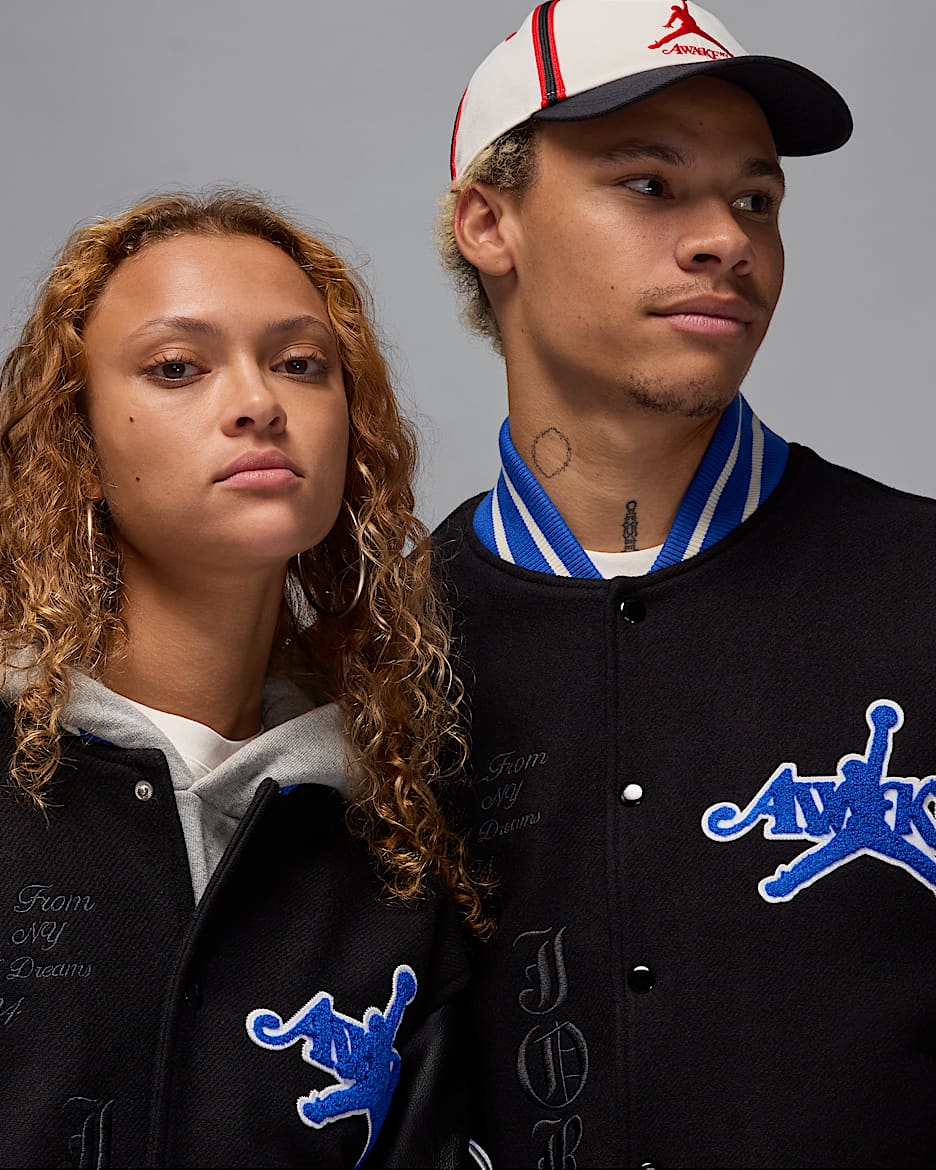 Jordan x Awake NY Men's Varsity Jacket. Nike ID